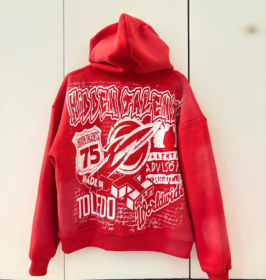 RED HT x Toledo Oversized Full ZipUp
