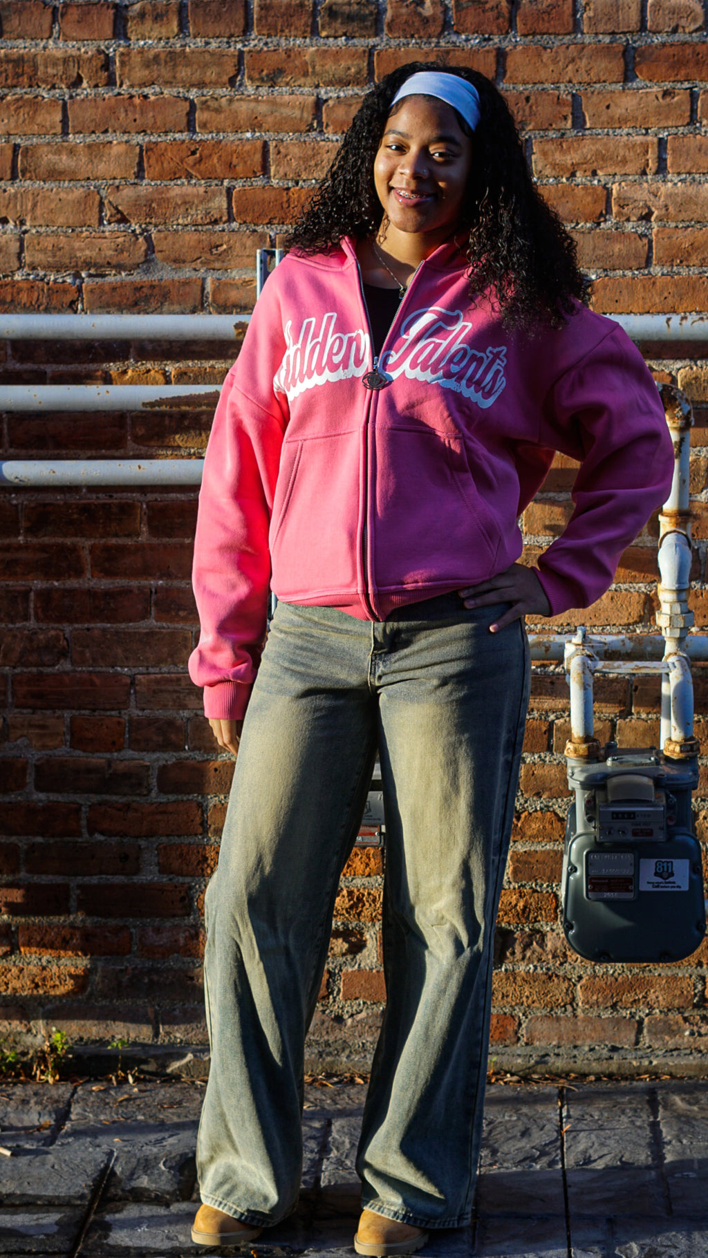 PINK HT x Toledo Oversized Full ZipUp